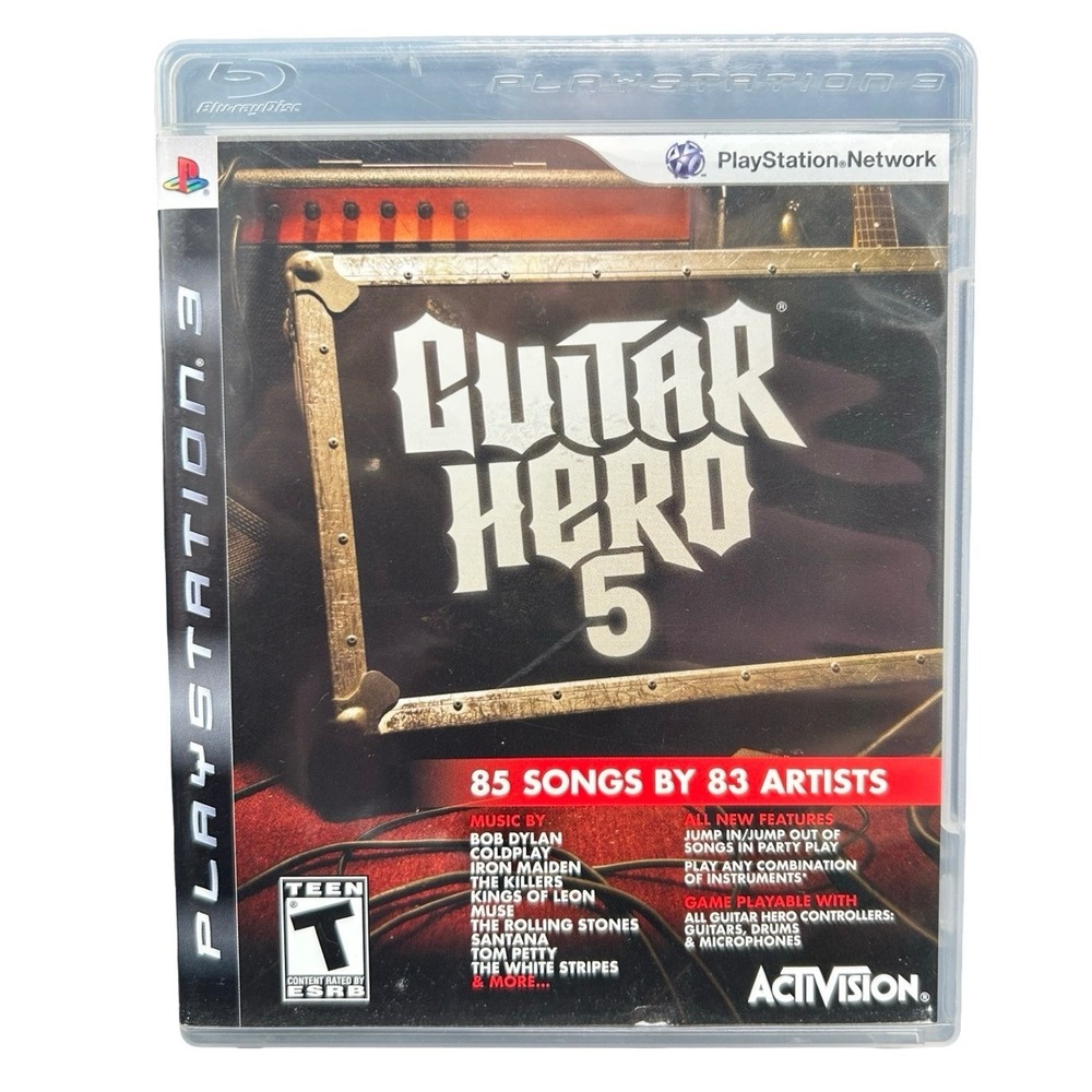 Guitar Hero 5 Sony PlayStation 3 PS3 Game Activision BLUS-30292 Complete CIB